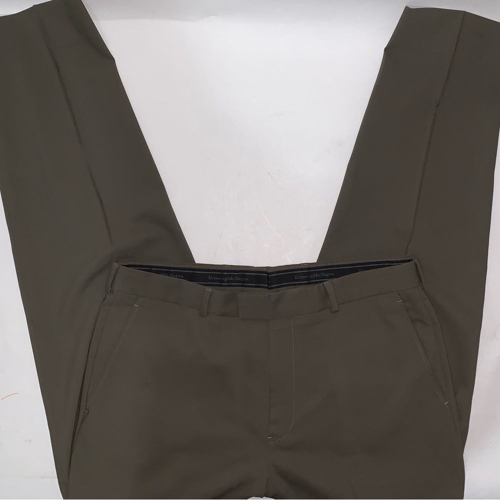 Ermenegildo Zegna Grey Mens Trousers 38x32 Wool